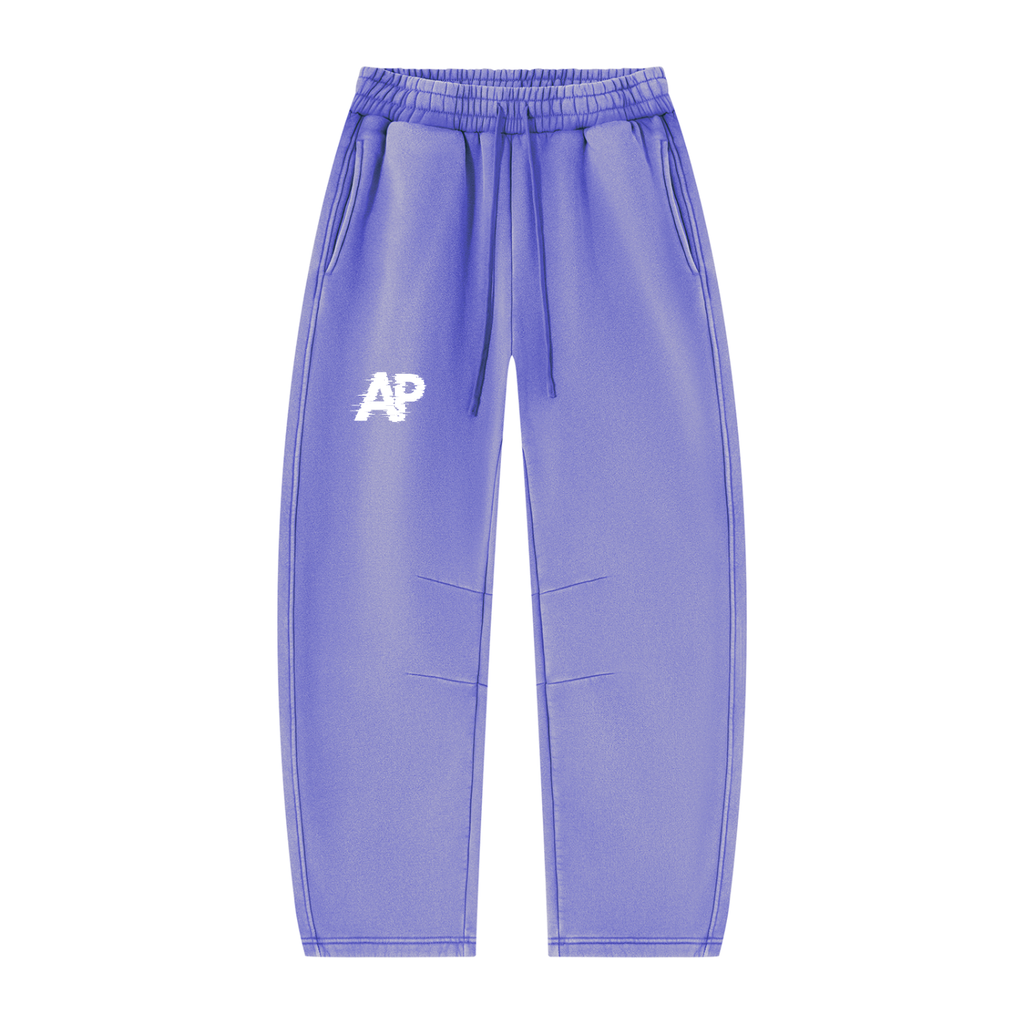 Unisex Vintage Wash Barrel Leg Fleece Sweatpants