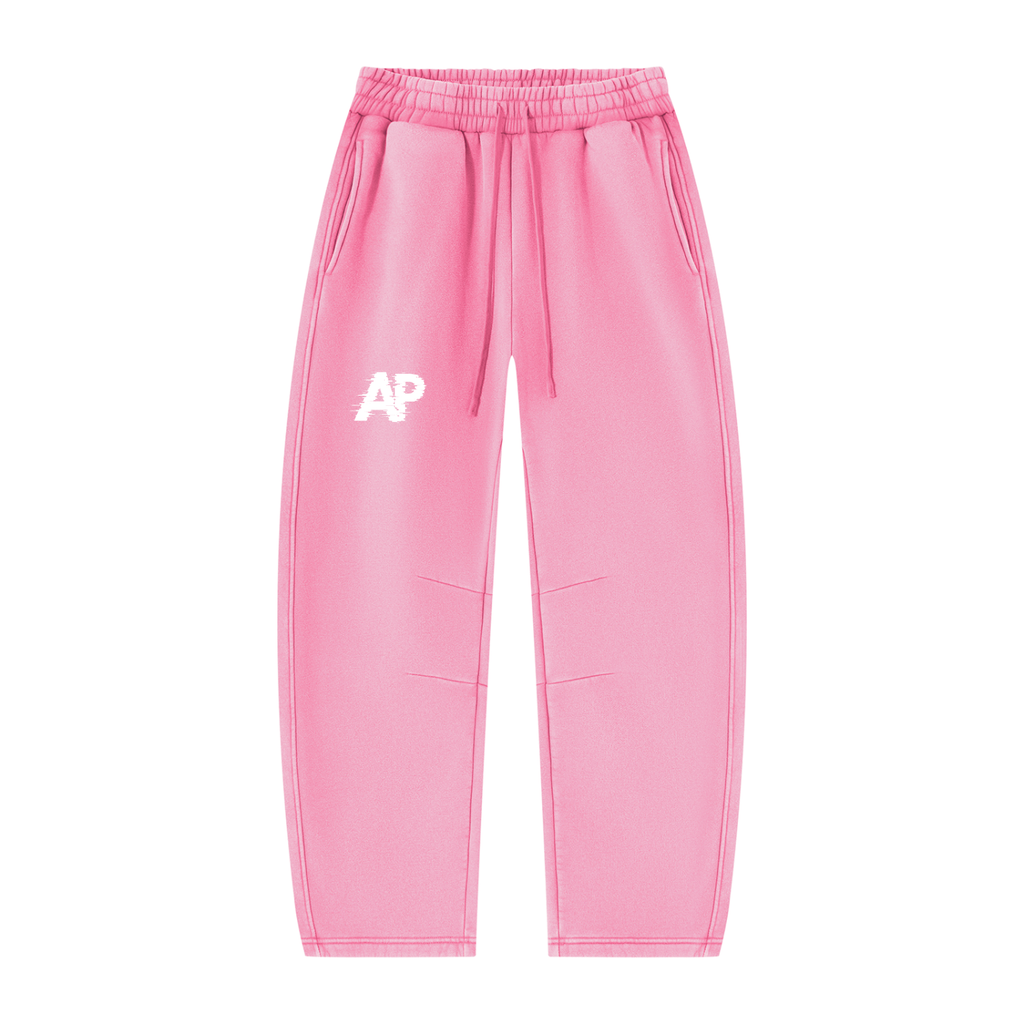 Unisex Vintage Wash Barrel Leg Fleece Sweatpants