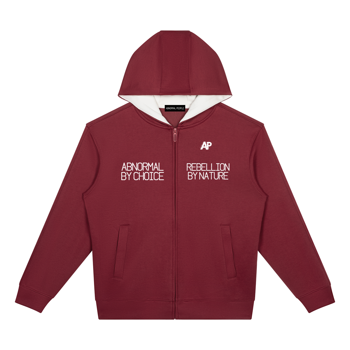 Unisex Drop Shoulder Full Zip Hoodie