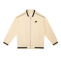 Contrast Piping Zip Bomber Jacket