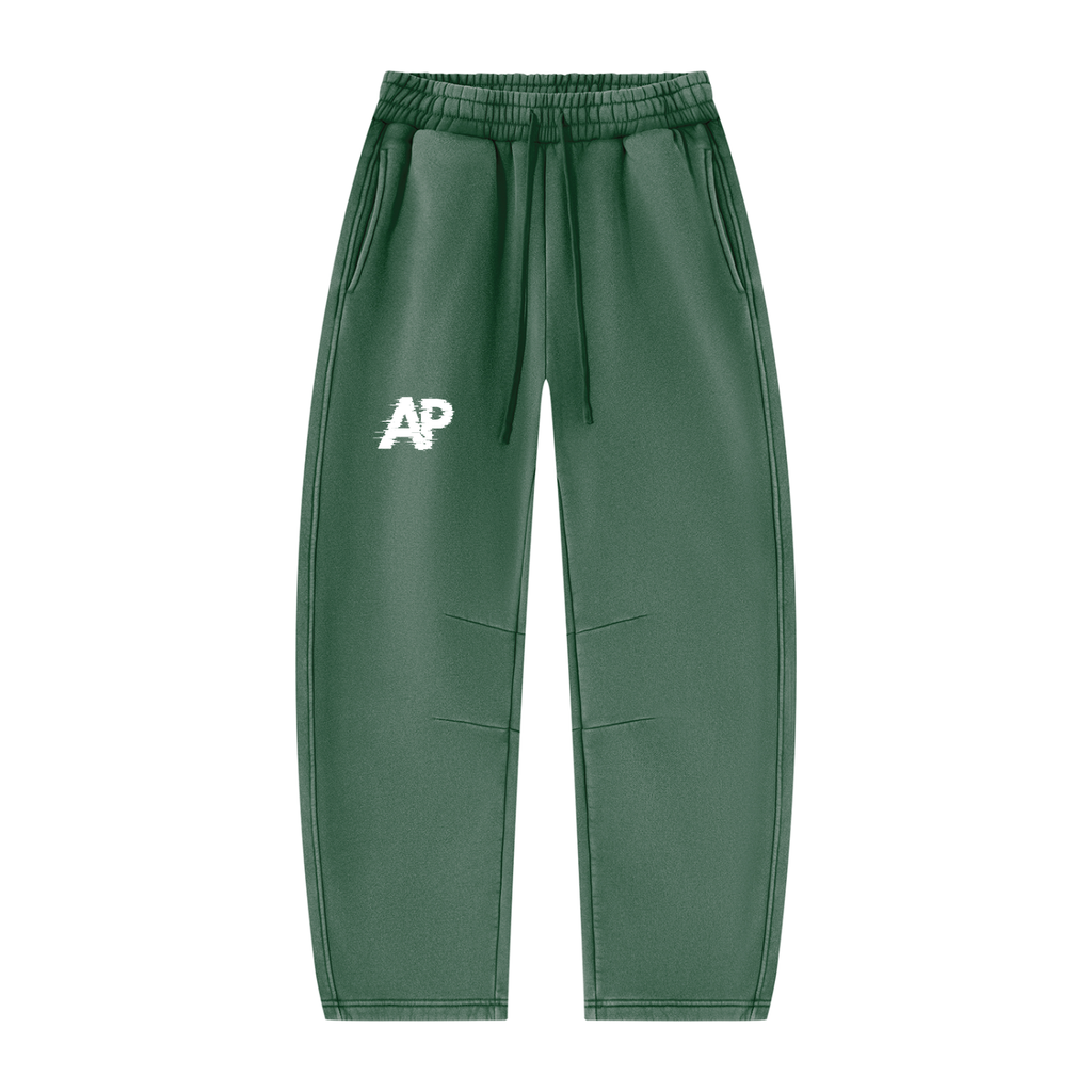 Unisex Vintage Wash Barrel Leg Fleece Sweatpants