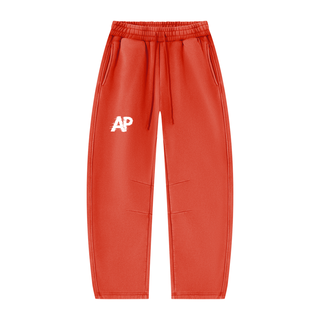 Unisex Vintage Wash Barrel Leg Fleece Sweatpants