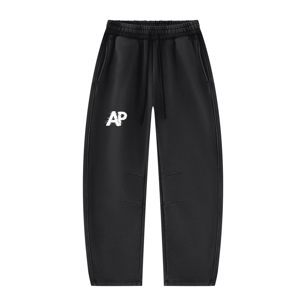 Unisex Vintage Wash Barrel Leg Fleece Sweatpants