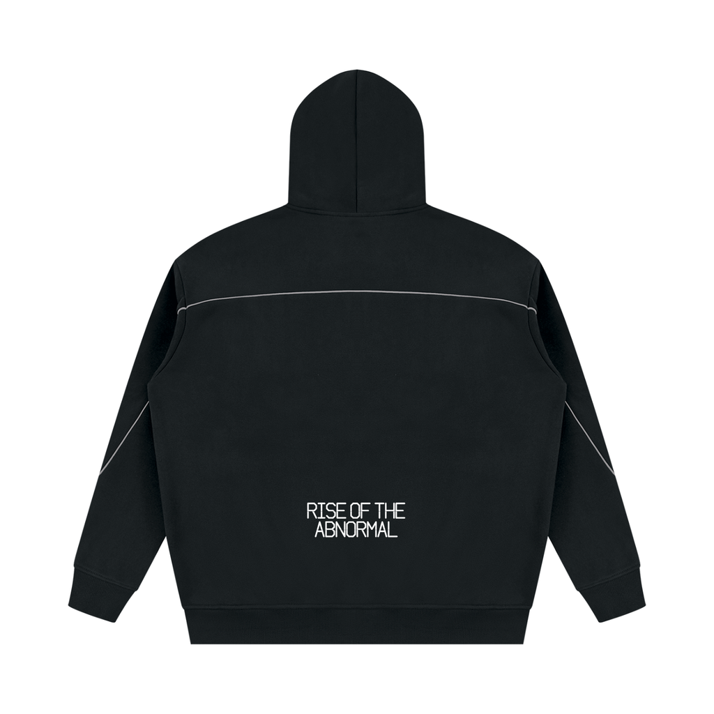 Unisex Oversized Piping Fleece Hoodie