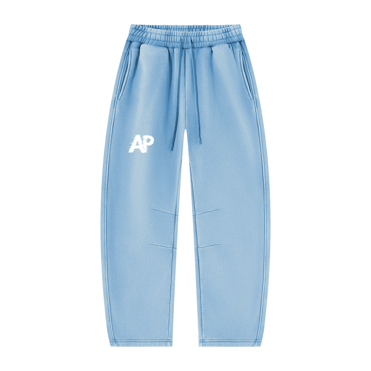 Unisex Vintage Wash Barrel Leg Fleece Sweatpants