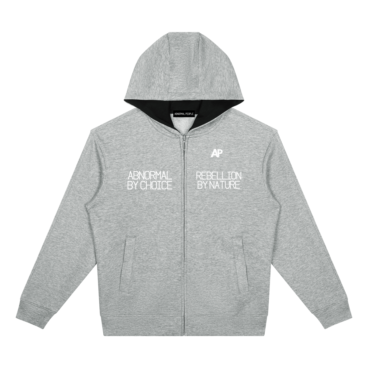 Unisex Drop Shoulder Full Zip Hoodie