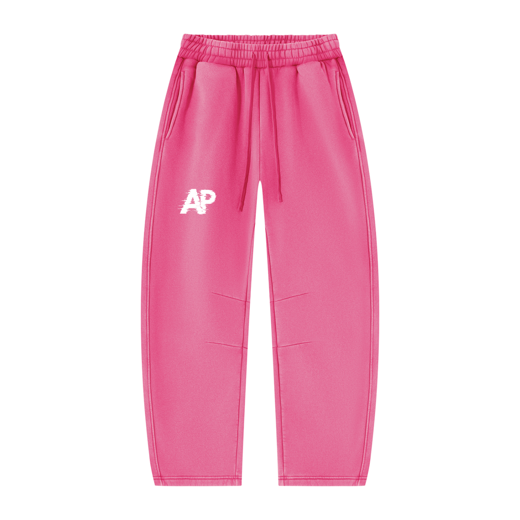 Unisex Vintage Wash Barrel Leg Fleece Sweatpants