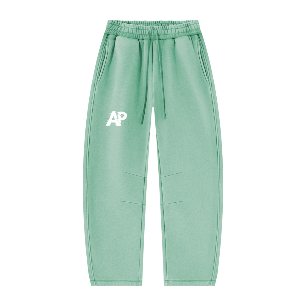 Unisex Vintage Wash Barrel Leg Fleece Sweatpants