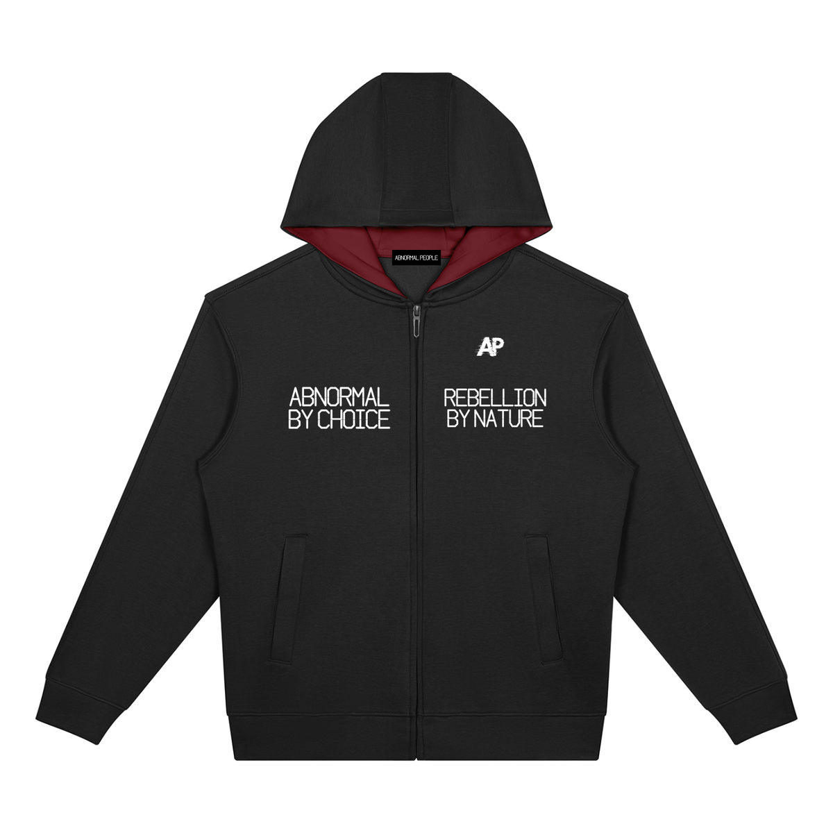 Unisex Drop Shoulder Full Zip Hoodie