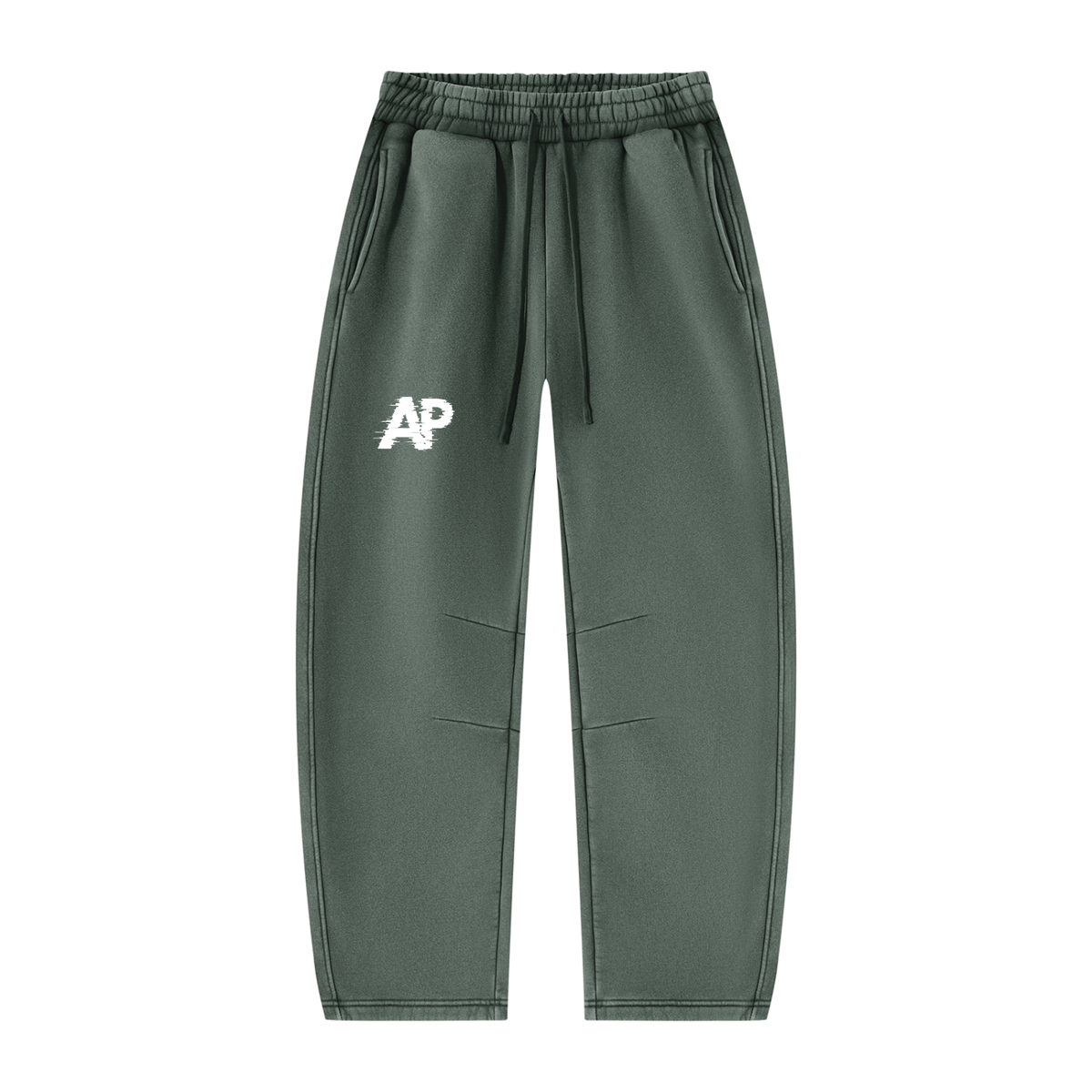 Unisex Vintage Wash Barrel Leg Fleece Sweatpants