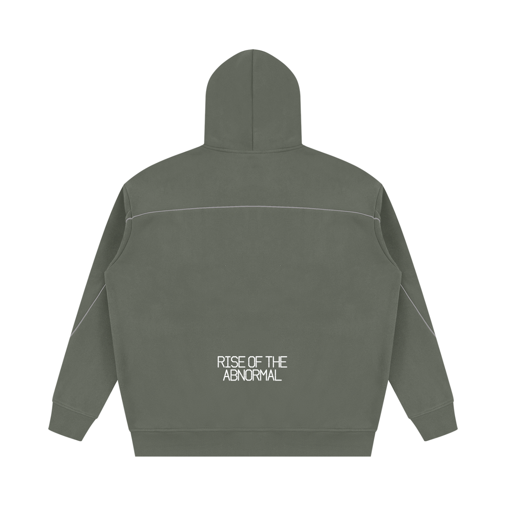 Unisex Oversized Piping Fleece Hoodie