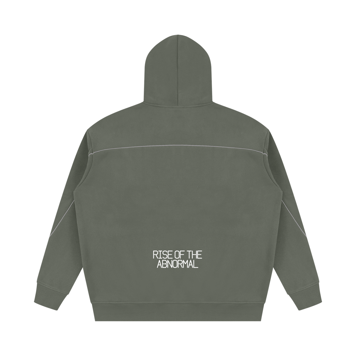 Unisex Oversized Piping Fleece Hoodie