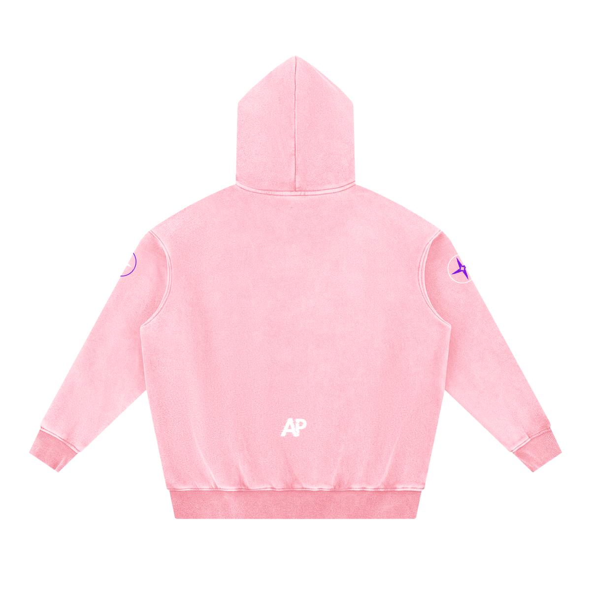 Snow Wash Fleece Oversize Hoodie